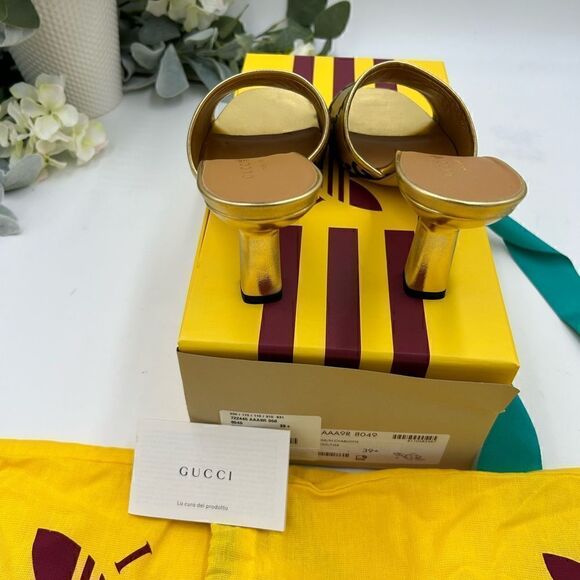 Women’s Gucci X Adidas, slide sandals, size 39.5 made in Italy - Picture 8 of 9